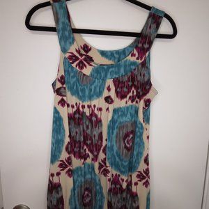 Rampage Blue Purple Sleeveless Blouse Tank Top Banded Bottom Hem- Size M